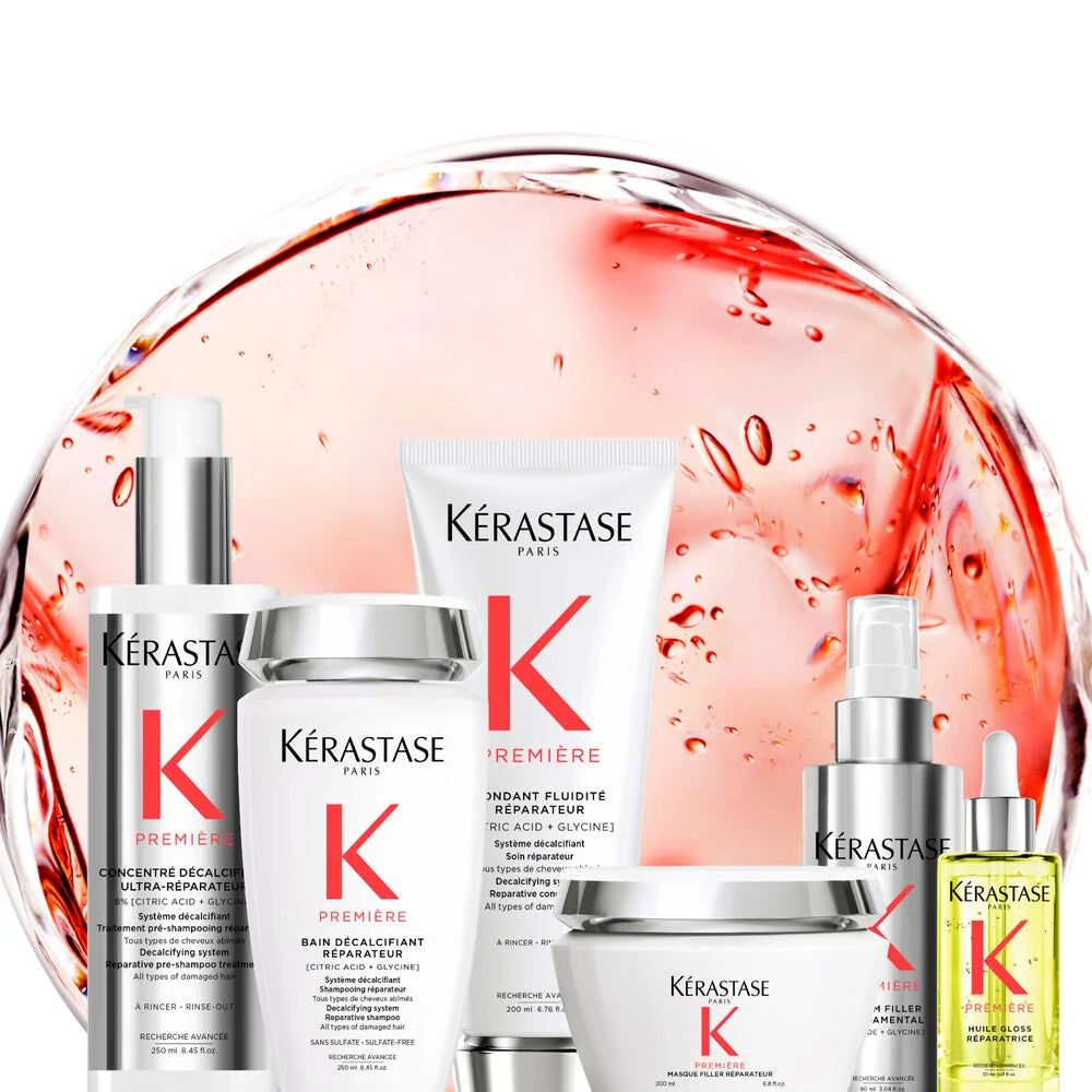 Concentré Décalcifiant Ultra-Réparateur pré-shampoing pour cheveux abîmés format voyage 45 ml Première - Kérastase