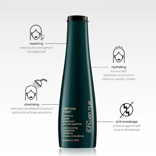 Routine pour Cheveux Très Abîmés Moyens à Épais Ultimate Reset - Shu Uemura