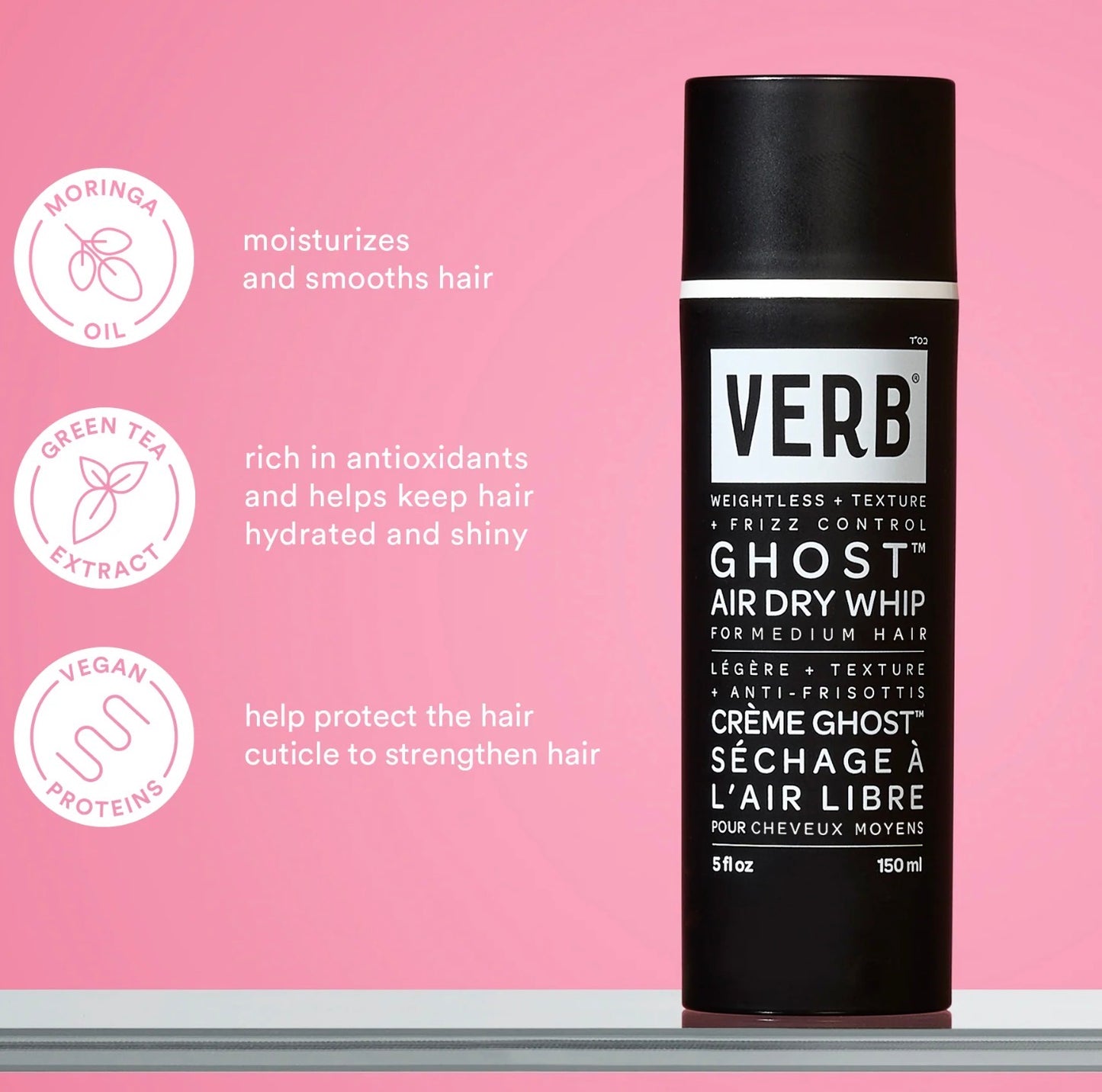 Ghost Air Dry Whip Styling Cream 150ml - Verb