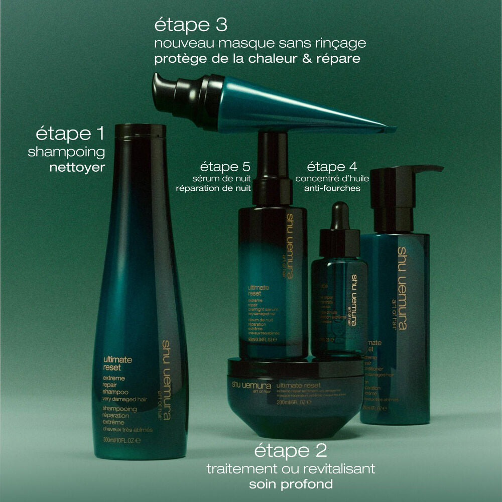 Masque sans rinçage pour cheveux très abîmés 90 ml Ultimate Reset - Shu uemura