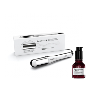 Duo SteamPod 4.0 & Sérum brillance Vitamino Color Spectrum - L'Oréal Professionnel
