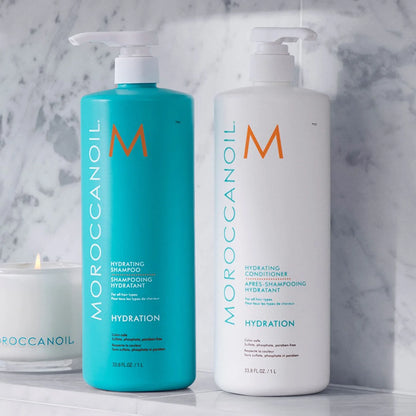 Shampoing Hydratation hydratant pour cheveux secs 1L - Moroccanoil