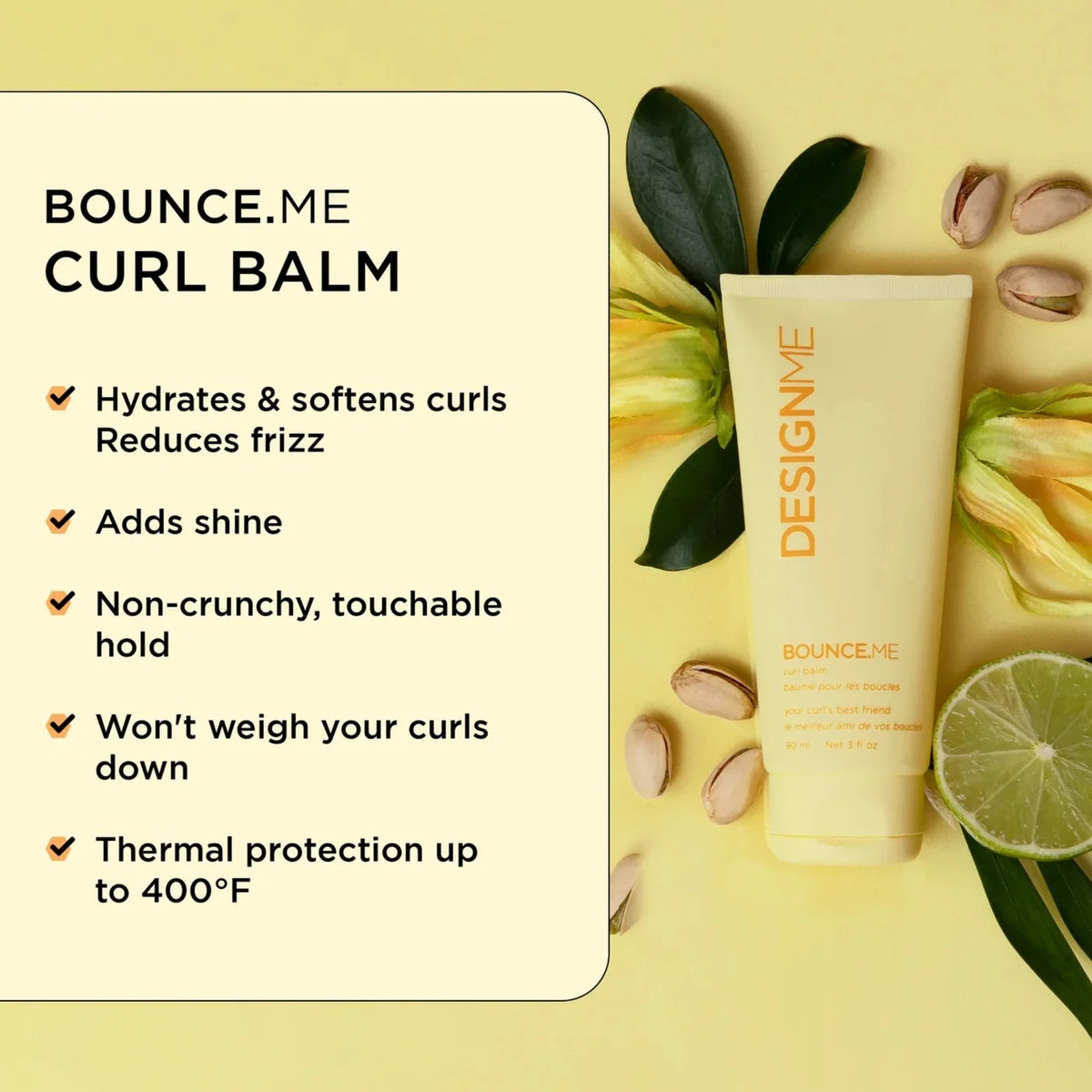 Ornement des fêtes Baume pour les boucles 90 ml Bounce.Me - Design.Me