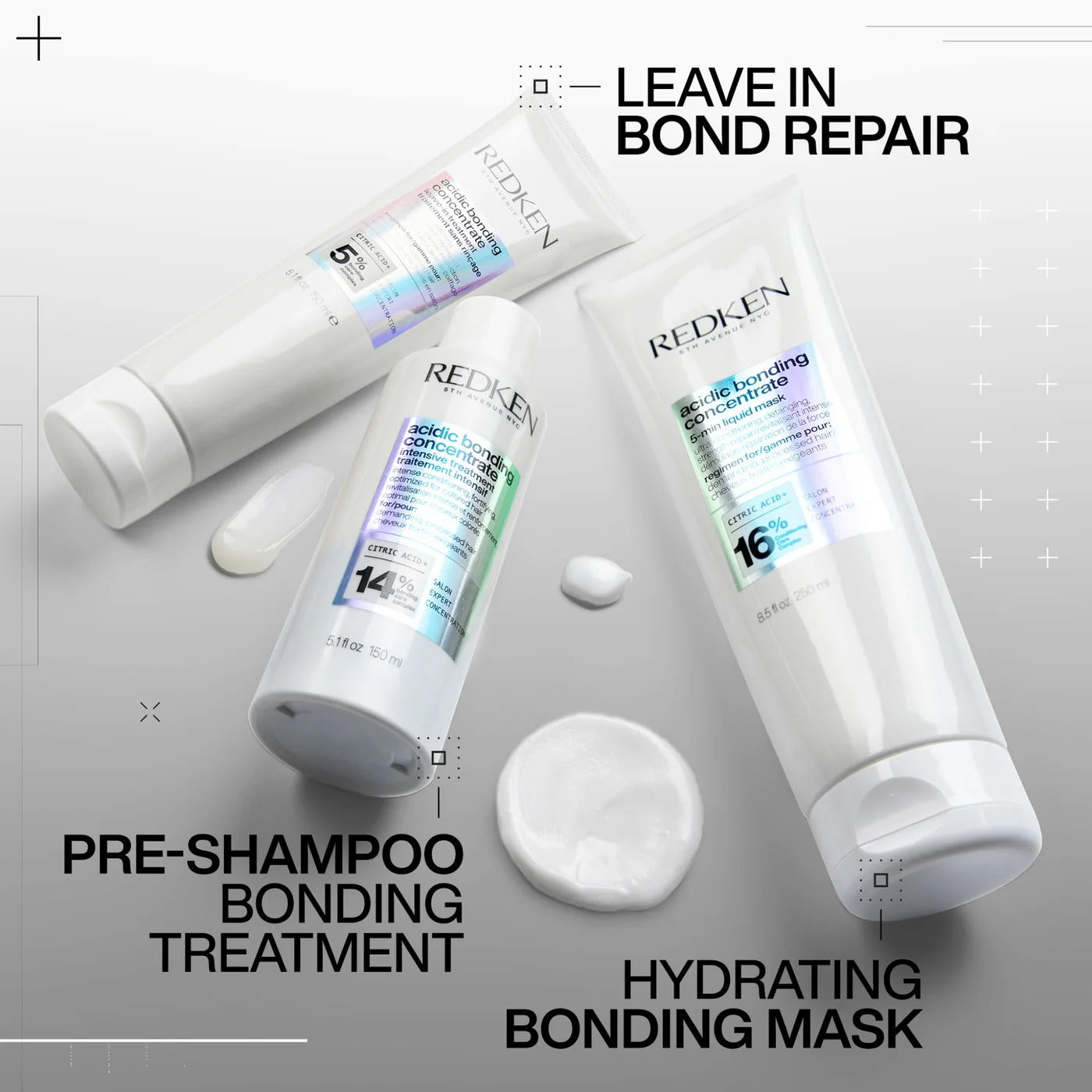 Masque 5 minutes pour cheveux abîmés 250 ml Acidic Bonding Concentrate - Redken