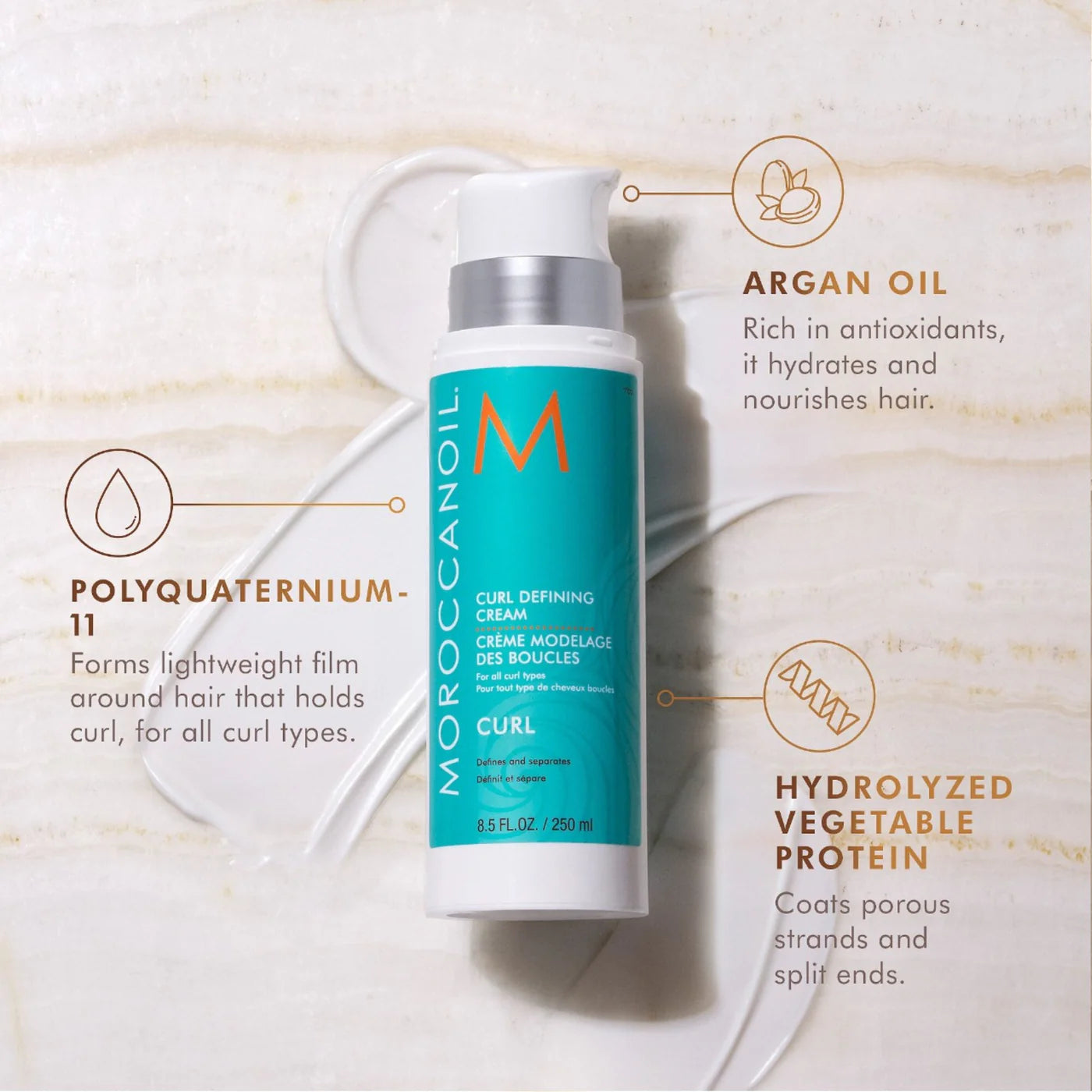 Crème de modelage des boucles 250 ml - Moroccanoil