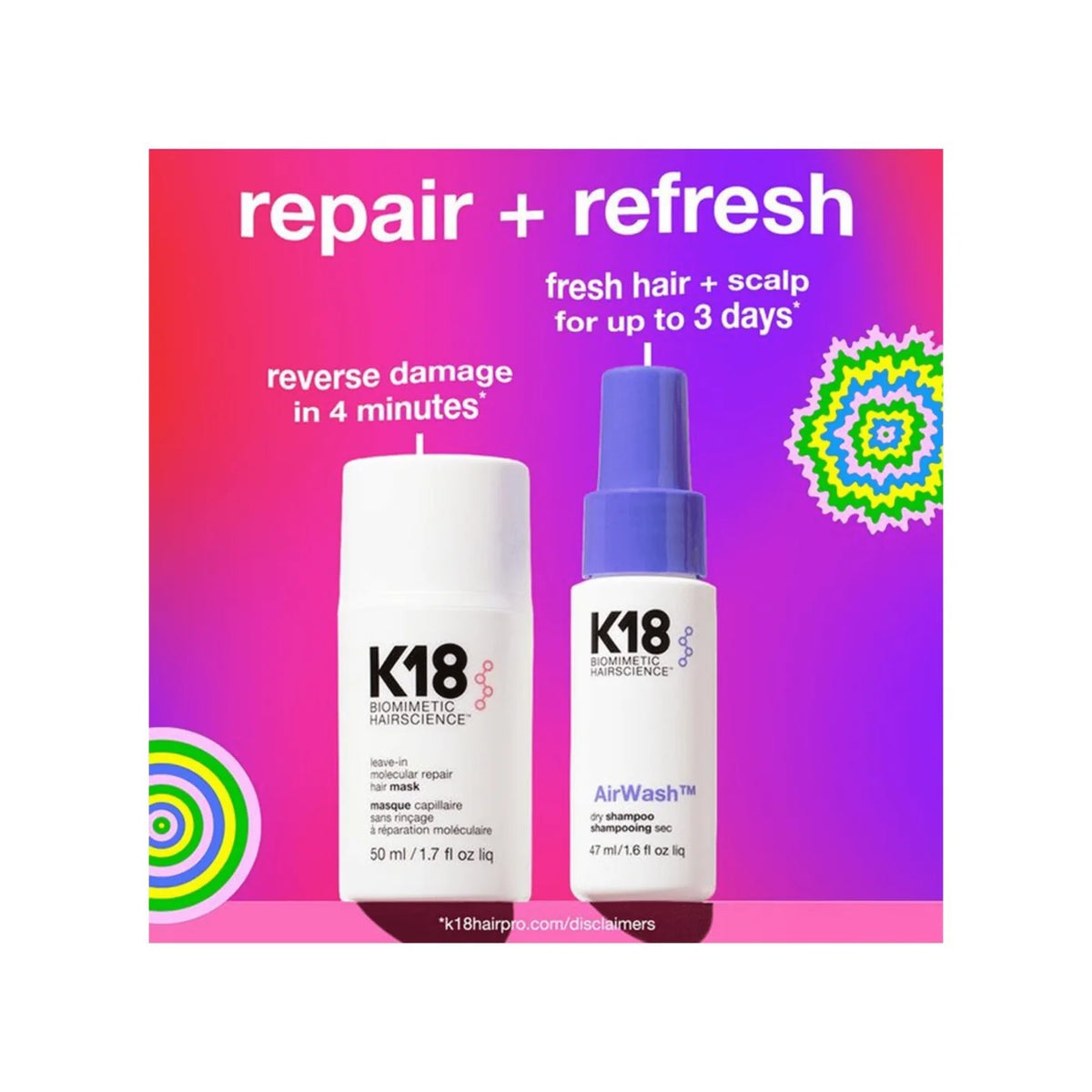 Coffret des fêtes duo Repair & Refresh - K18