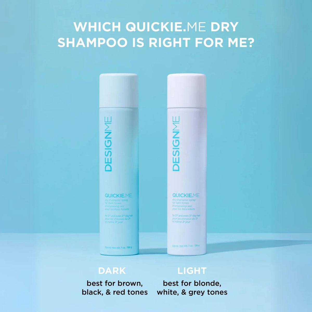 Ornement des fêtes Shampoing sec tons clairs 96 ml Quickie.Me - Design.Me