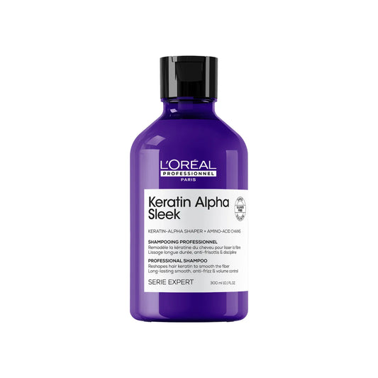 Shampoing Lissant & Disciplinant 300 ml Kératine Alpha Sleek - LOréal Professionnel