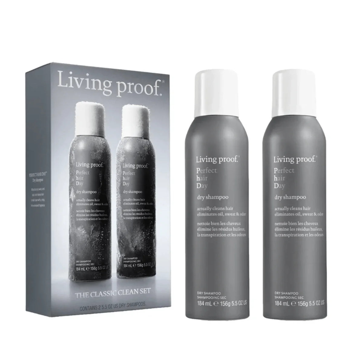 Coffret des fêtes The Classic Clean Shampoing sec Perfect Hair Day - Living Proof