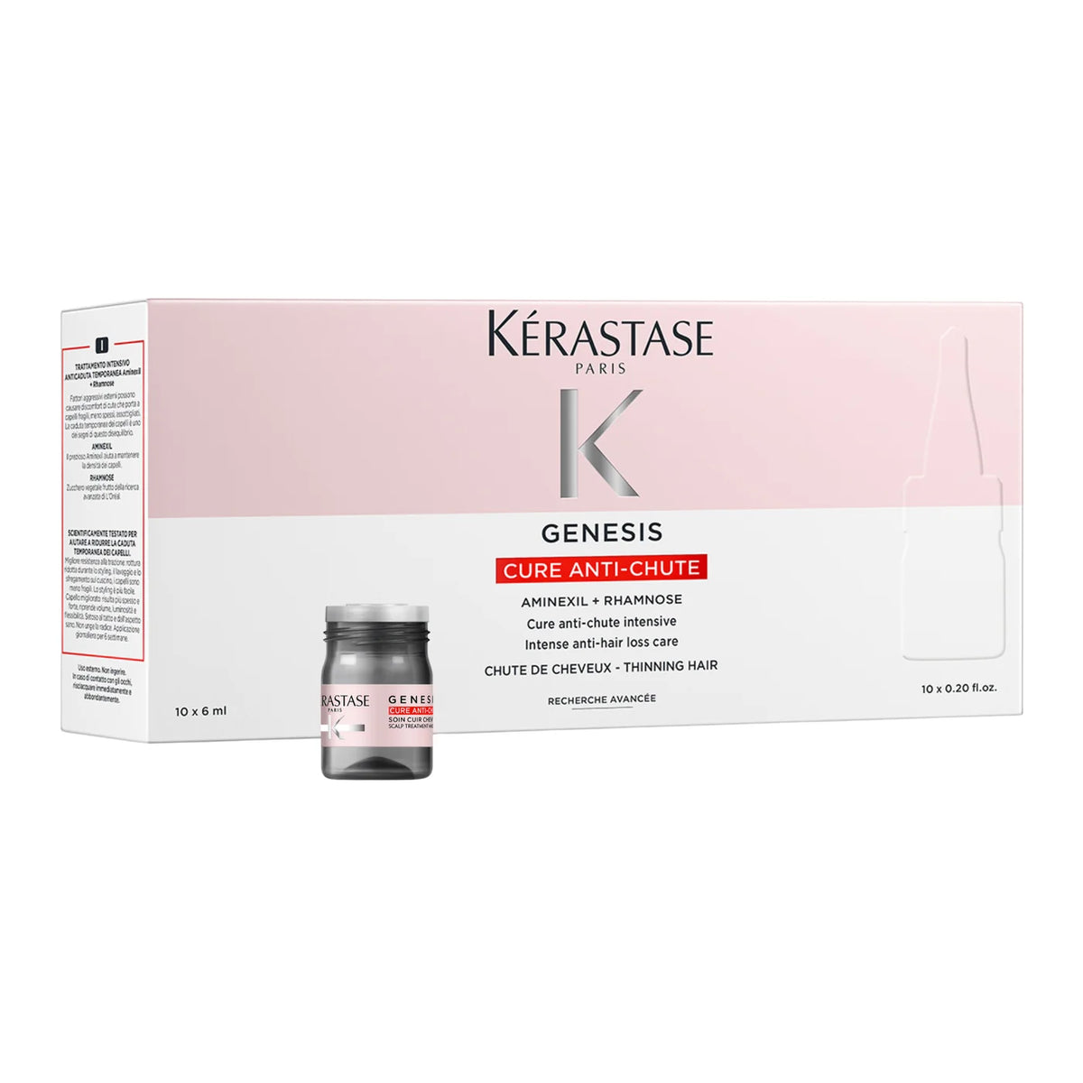 Cure épaississante Anti-chute pour cheveux clairsemés 10x6ml Genesis - Kérastase