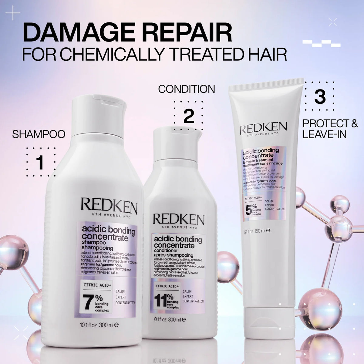 Revitalisant Acidic Blonding Concentrate pour cheveux abîmés 1L ABC - Redken