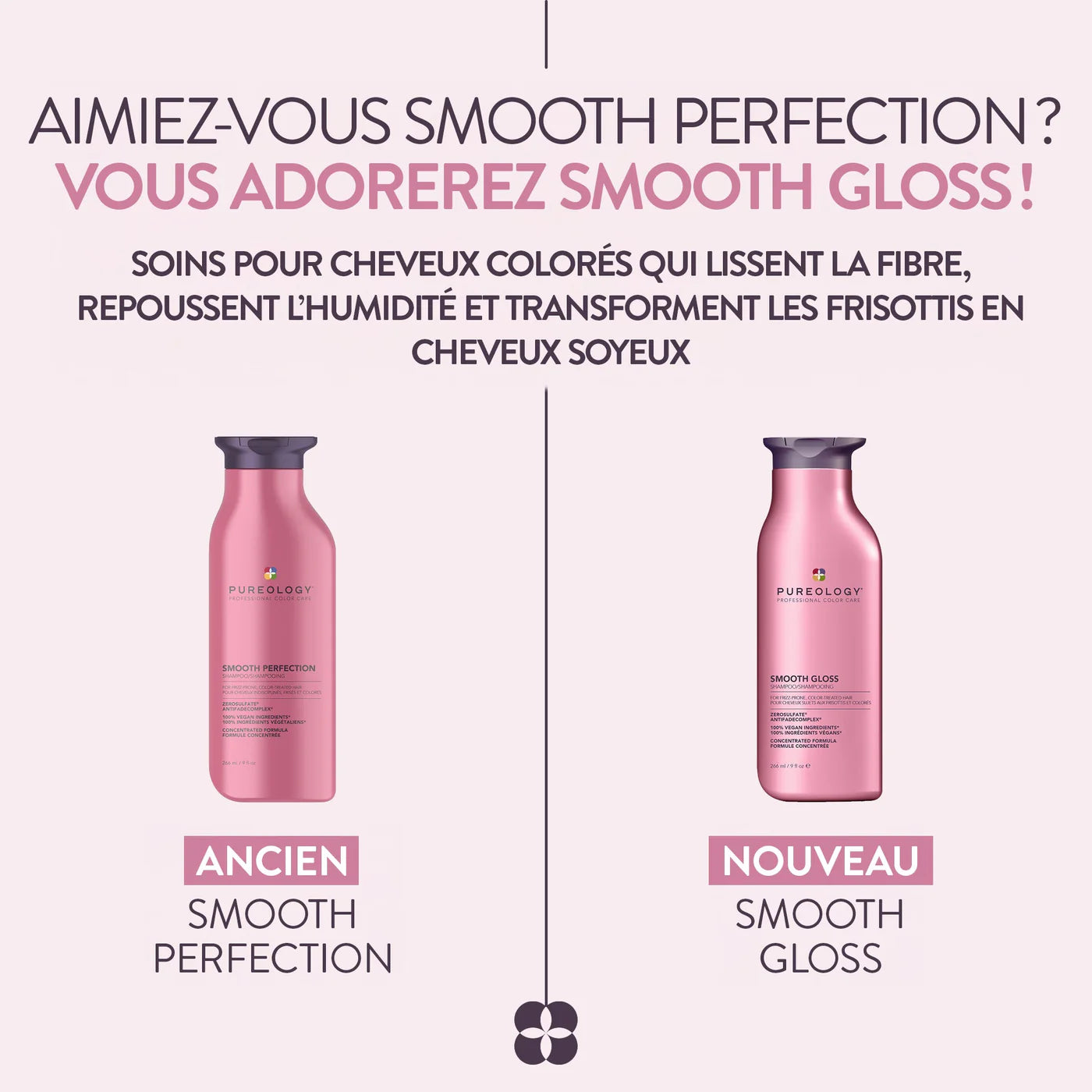 Shampoing anti-frisottis 266 ml Smooth Gloss - Pureology