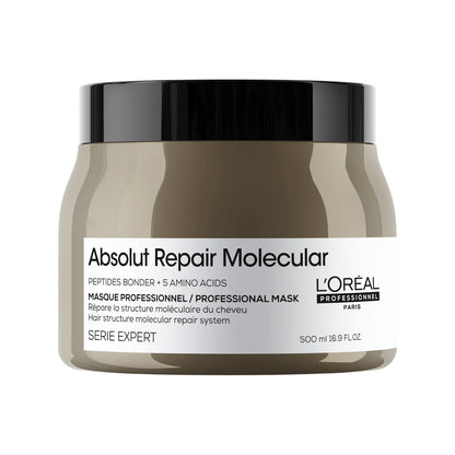 Masque pour cheveux très abîmés 500 ml Absolut Repair Molecular - L’Oréal Professionnel
