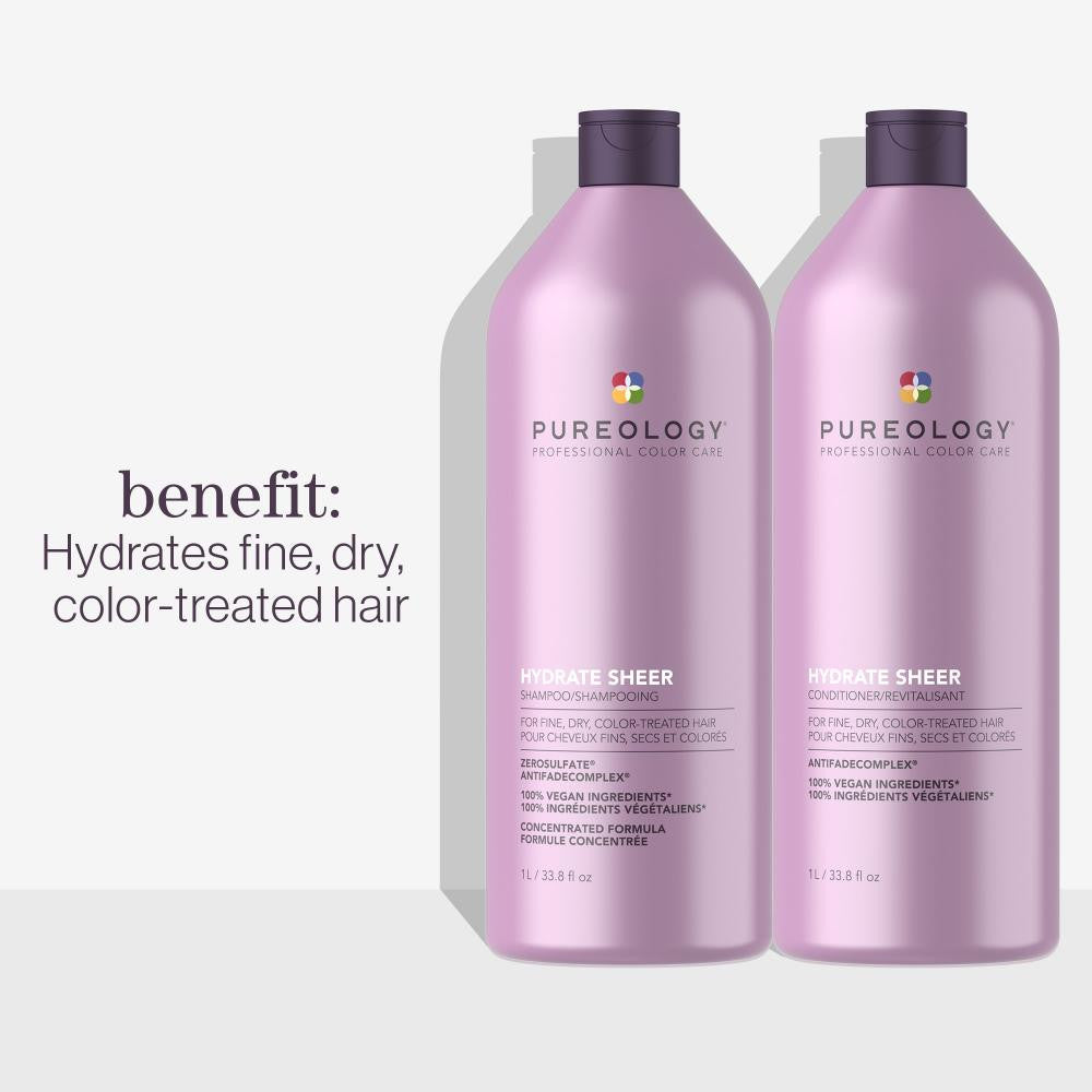 Revitalisant pour cheveux secs et fins 1L Hydrate Sheer - Pureology