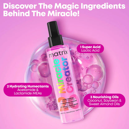 Spray sans rinçage traitement Miracle Creator 200 ml - Matrix