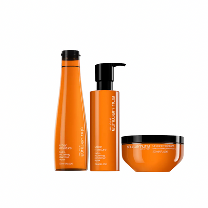 Routine pour Cheveux Secs Urban Moisture - Shu Uemura