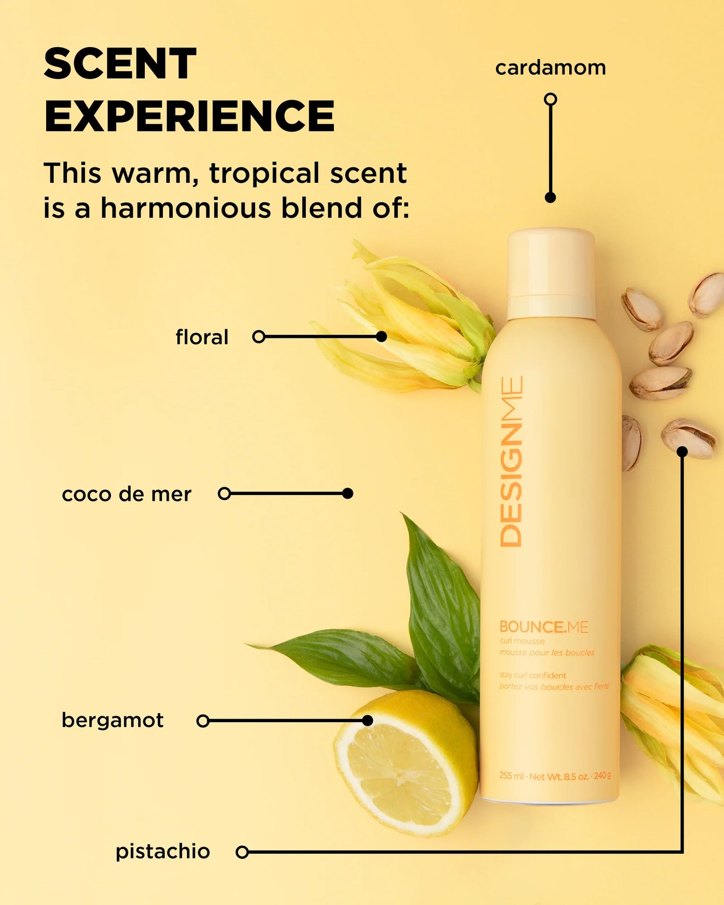 Mousse pour boucles Format voyage 85 ml Bounce.Me - Design.Me