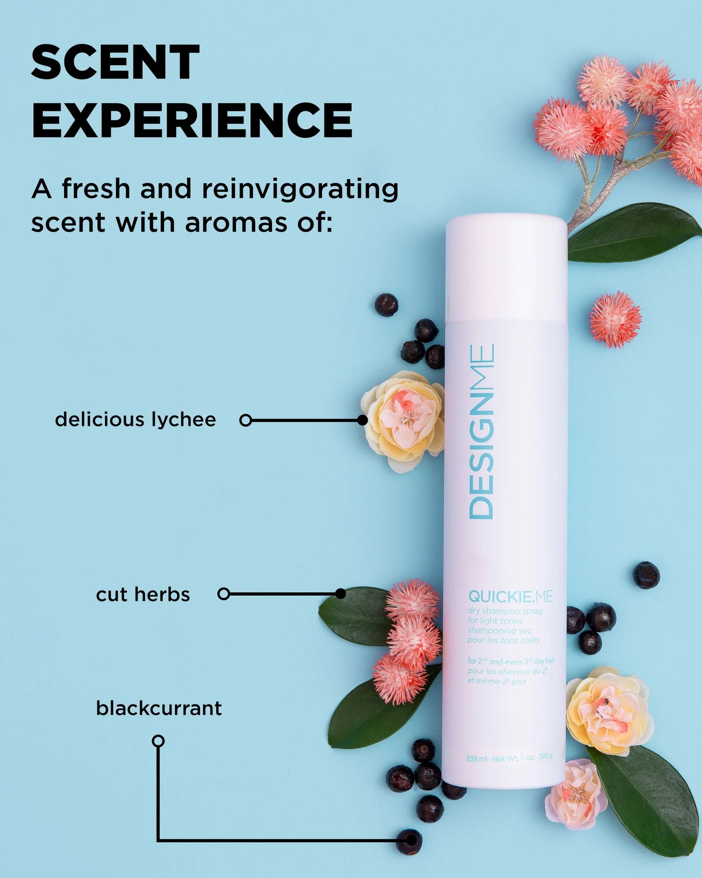 Shampoing Sec Tons Clairs Format voyage 96 ml Quickie.Me - Design.Me