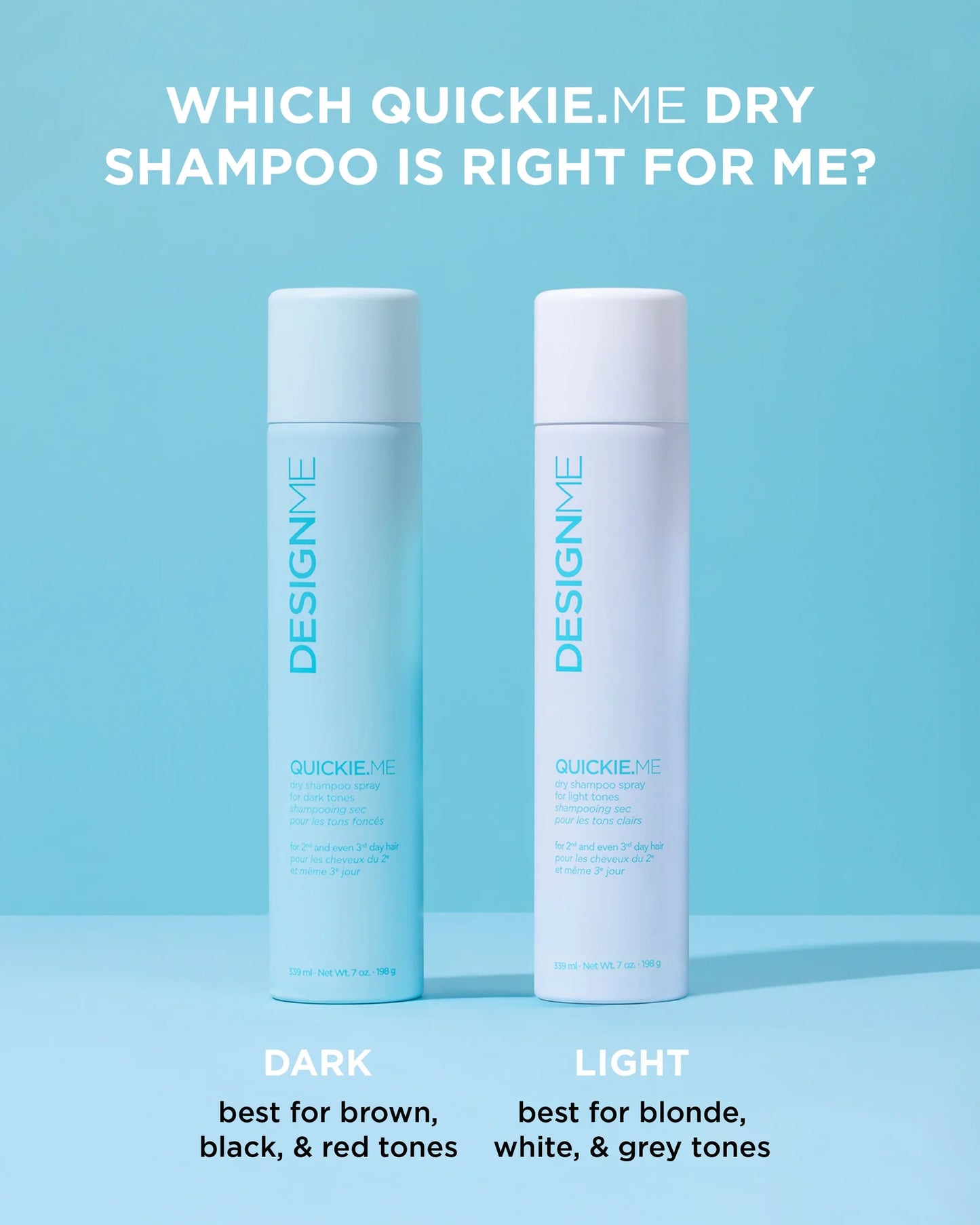 Shampoing Sec Tons Clairs Format voyage 96 ml Quickie.Me - Design.Me