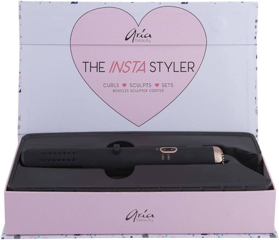 Fer plat Idéal pour les boucles ou les ondulations Insta Styler - Aria