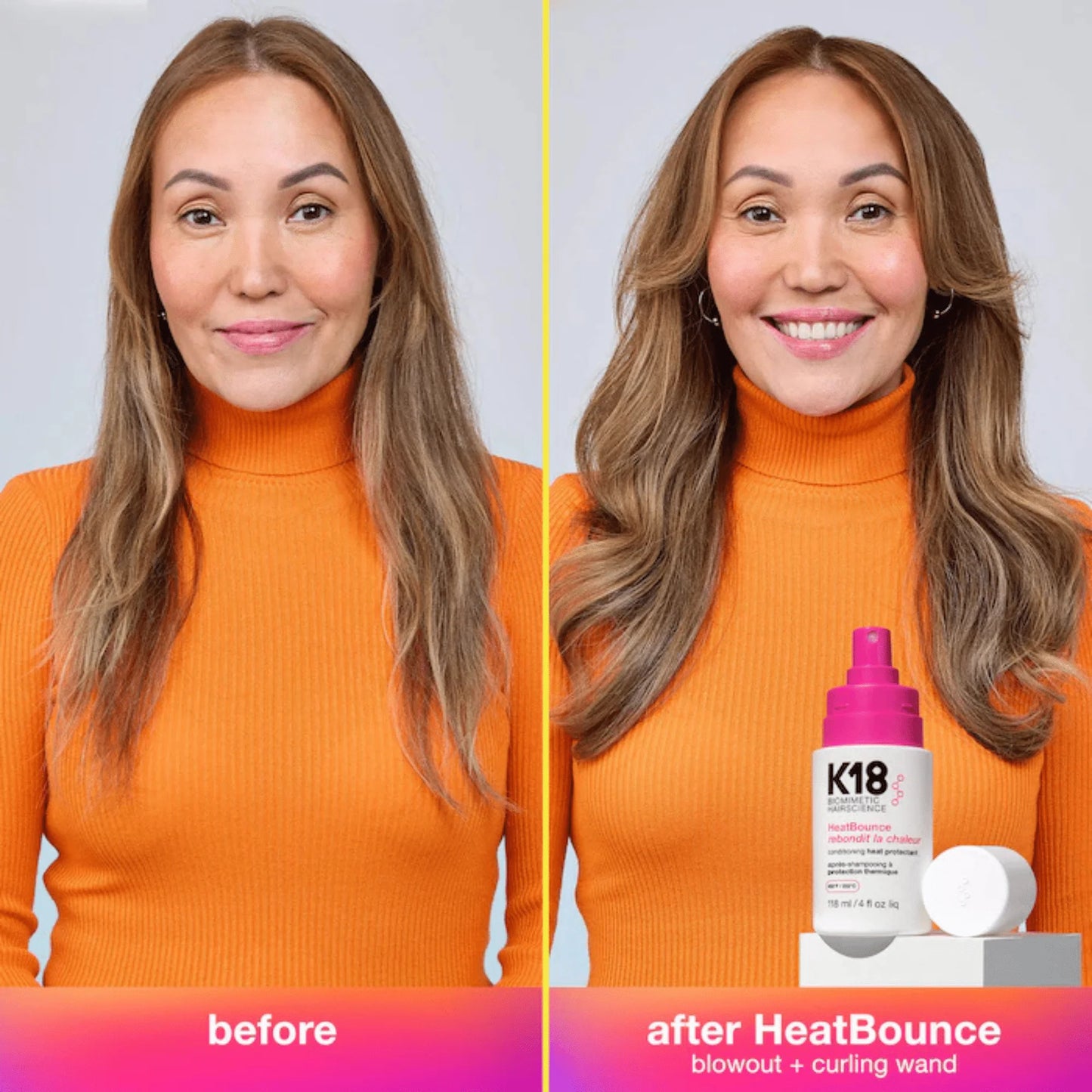 Revitalisant sans rinçage à protection thermique Heat Bounce 118 ml - K18