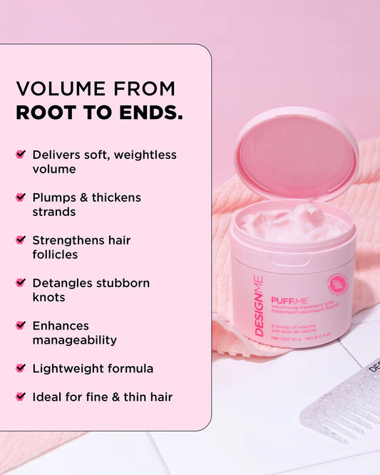 Traitement volumisant fouetté format voyage 90 ml Puff.Me - Design.Me