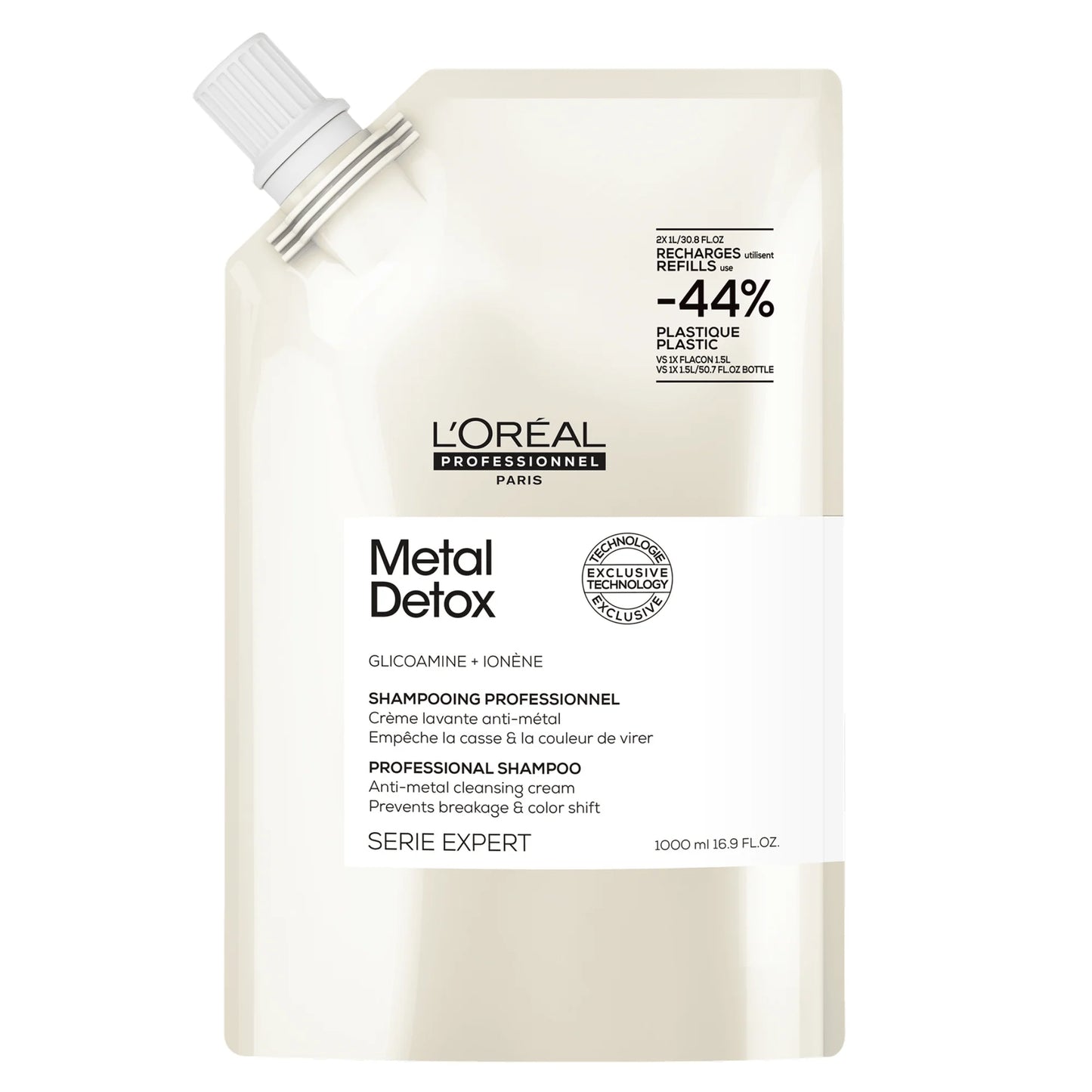 Recharge Crème Lavante Shampoing Anti-Métaux 1000 ml Metal Detox - L'Oréal Professionnel