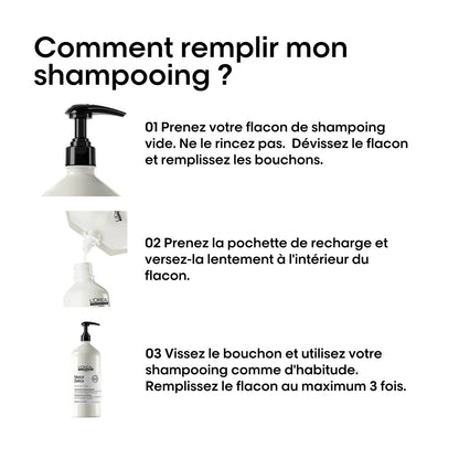 Recharge Crème Lavante Shampoing Anti-Métaux 1000 ml Metal Detox - L'Oréal Professionnel