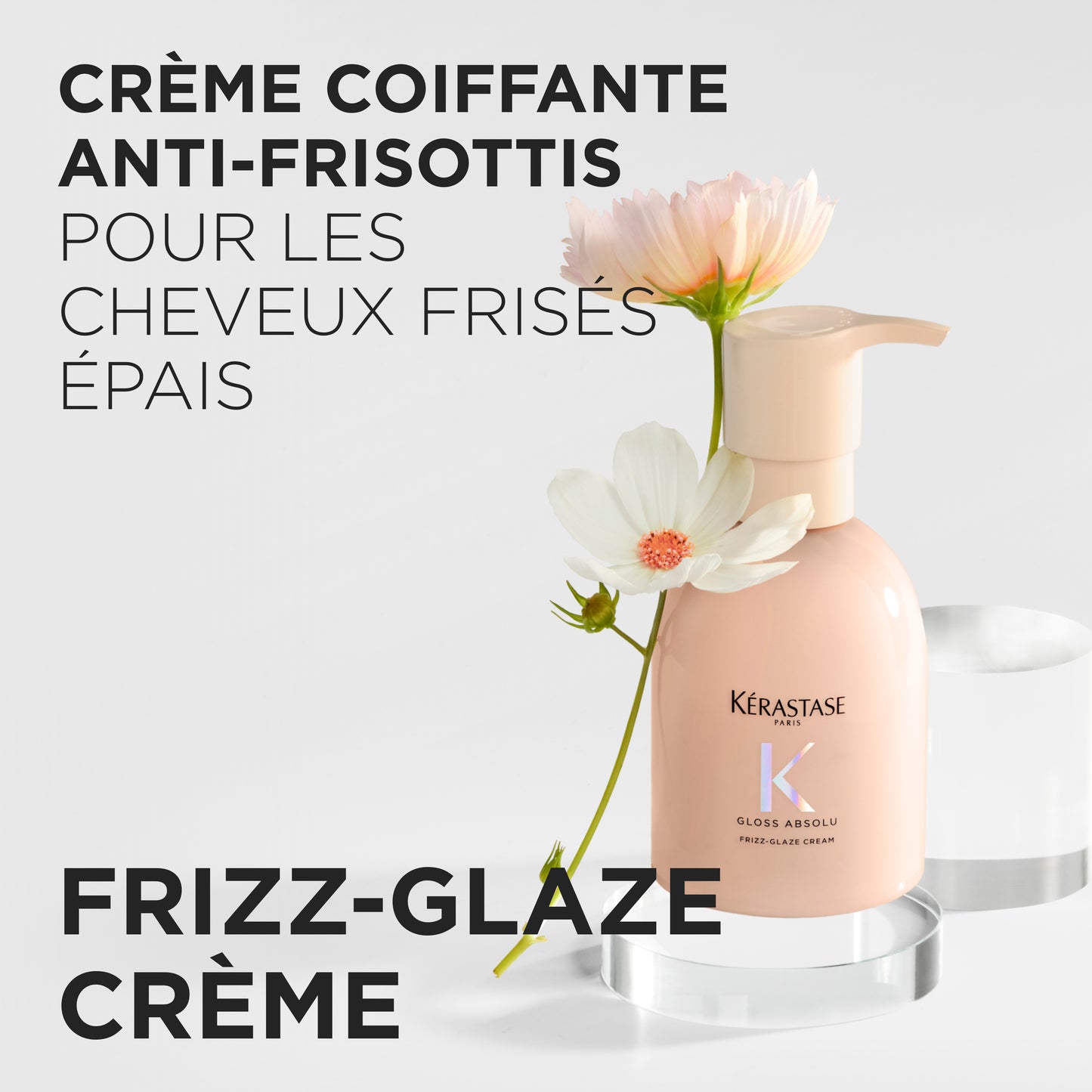 Frizz-Glaze Cream crème thermique pour cheveux moyens à épais sujets aux frisottis 240 ml Gloss Absolu - Kérastase