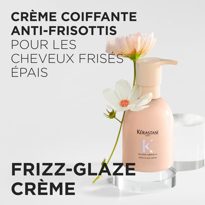 Frizz-Glaze Cream crème thermique pour cheveux moyens à épais sujets aux frisottis 240 ml Gloss Absolu - Kérastase