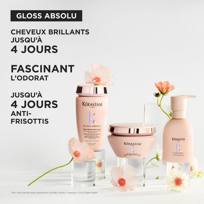 Frizz-Glaze Cream crème thermique pour cheveux moyens à épais sujets aux frisottis 240 ml Gloss Absolu - Kérastase