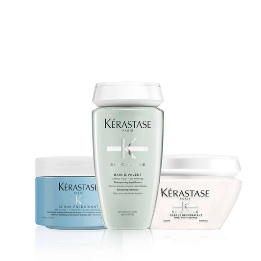 Routine purifiante et sébo-régulatrice Specifique Fusio Scrub - Kérastase