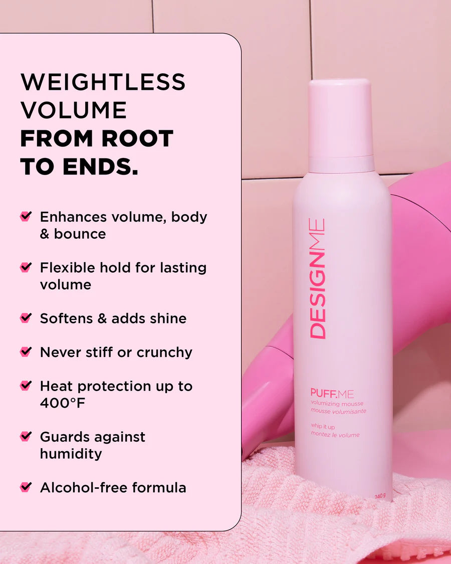 Mousse Volumisante Puff.Me 250 ml - Design.Me