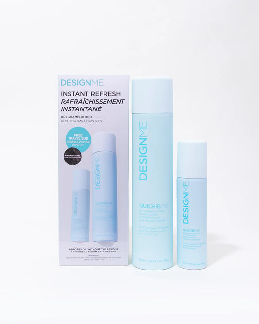 Duo Shampoings Secs Tons Foncés Quickie.Me 339+96 ml  - Design.Me
