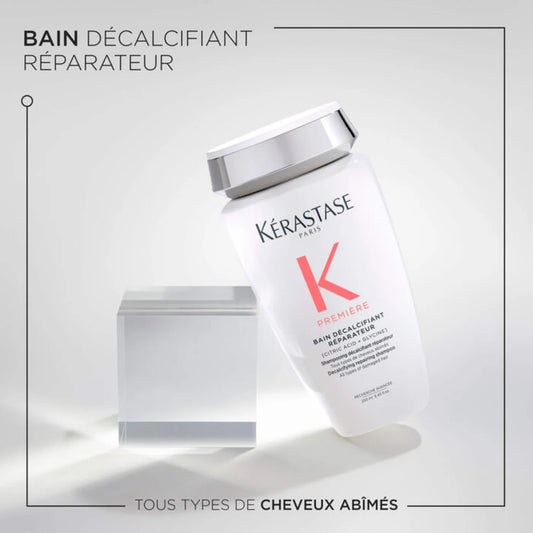 Bain Décalcifiant Shampoing pour cheveux abîmés format voyage 80 ml Première - Kérastase