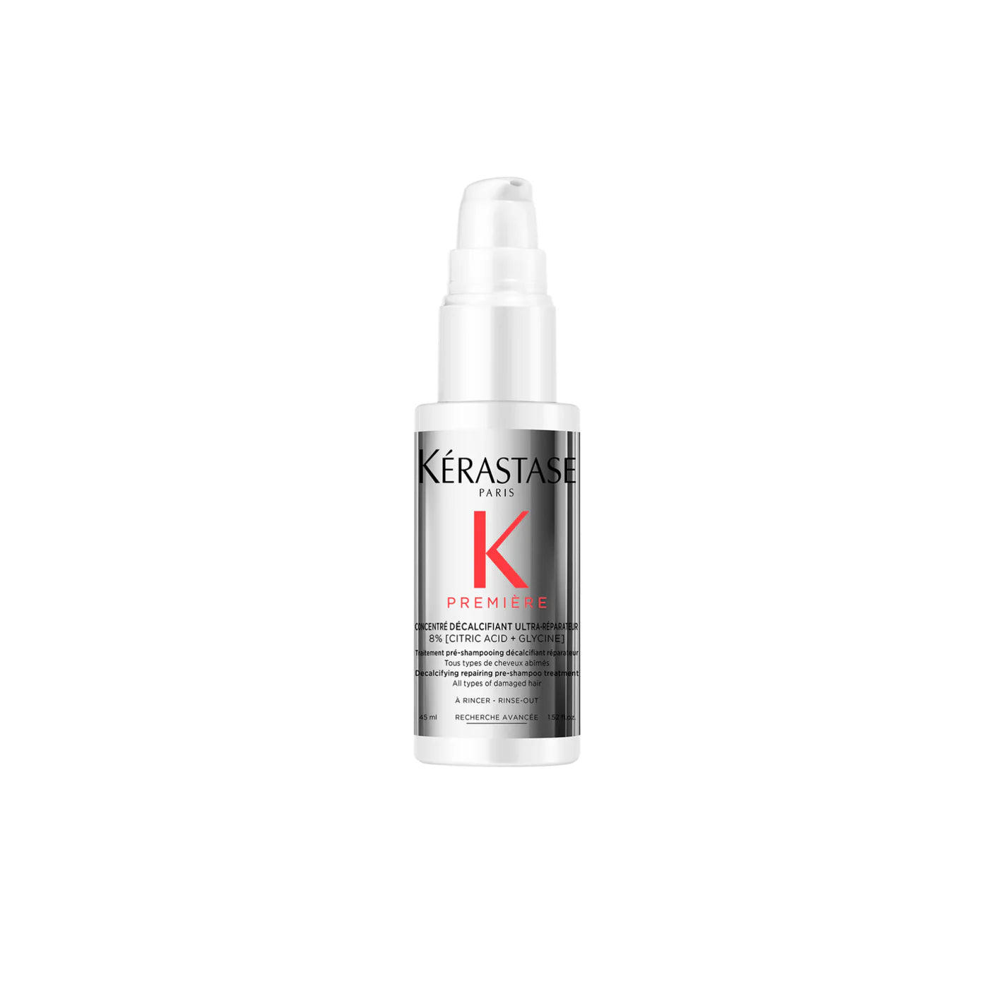 Concentré Décalcifiant Ultra-Réparateur pré-shampoing pour cheveux abîmés format voyage 45 ml Première - Kérastase