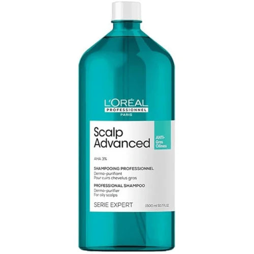 Shampoing Dermo-Régulateur Anti-Gras Scalp Advanced 1.5 L - L'Oréal Professionnel