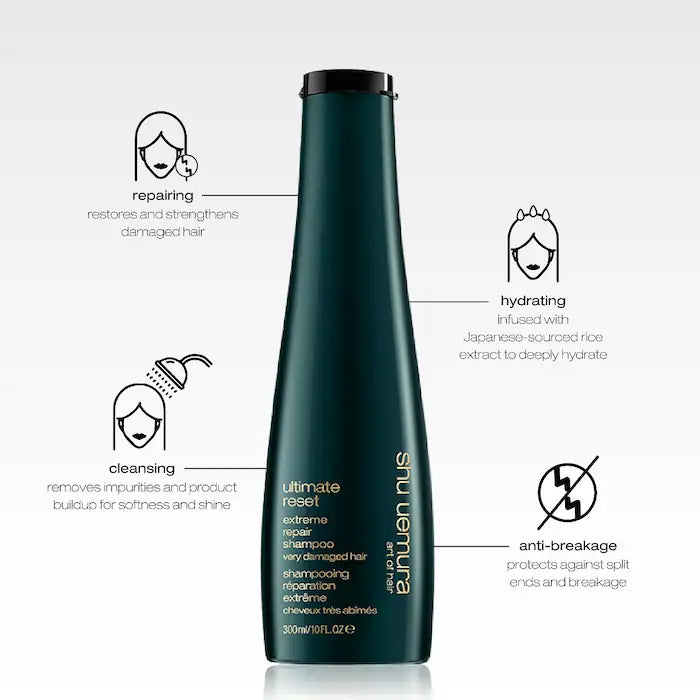 Routine pour Cheveux Très Abîmés, Fins à Moyens Ultimate Reset - Shu Uemura