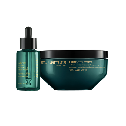 Duo Anti-casse réparation extrême pour cheveux très abîmés Ultimate Reset - Shu uemura